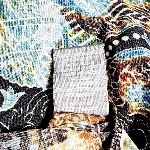 Roz & Ali Vibrant Beaded V-neck Bell Sleeve Blouse (MP) - Picture 8 of 10